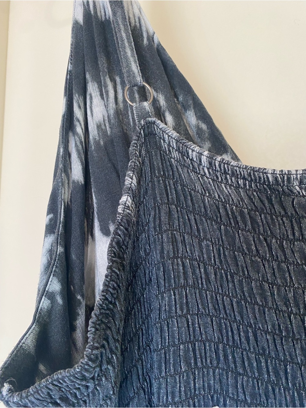 ellos size 4x Black & White Tie-Dye Maxi Dress adjustable spaghetti straps - Picture 11 of 11